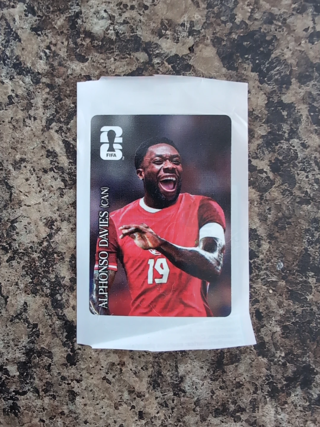 Alphonso Davies 2026 FIFA World Cup Coca-Cola Sticker Canada