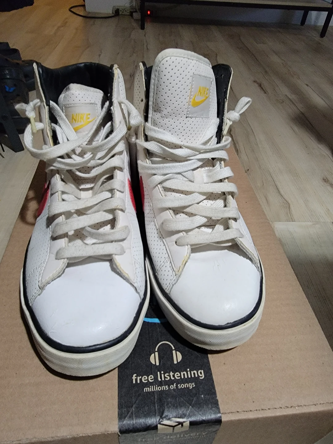 Nike High Top Sneakers - White/Red - photo 4