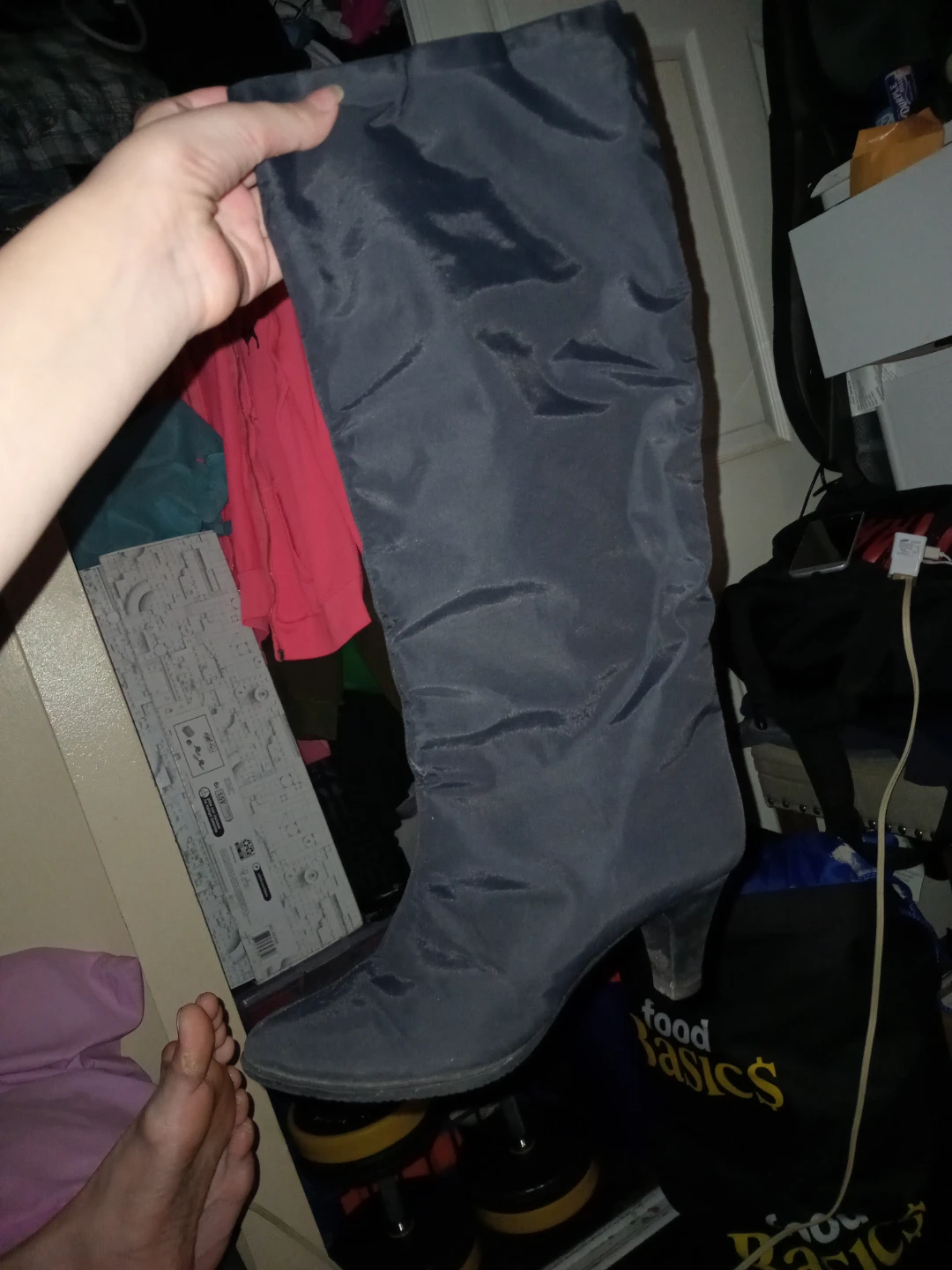 Women's Black Slouch Boots - photo 2
