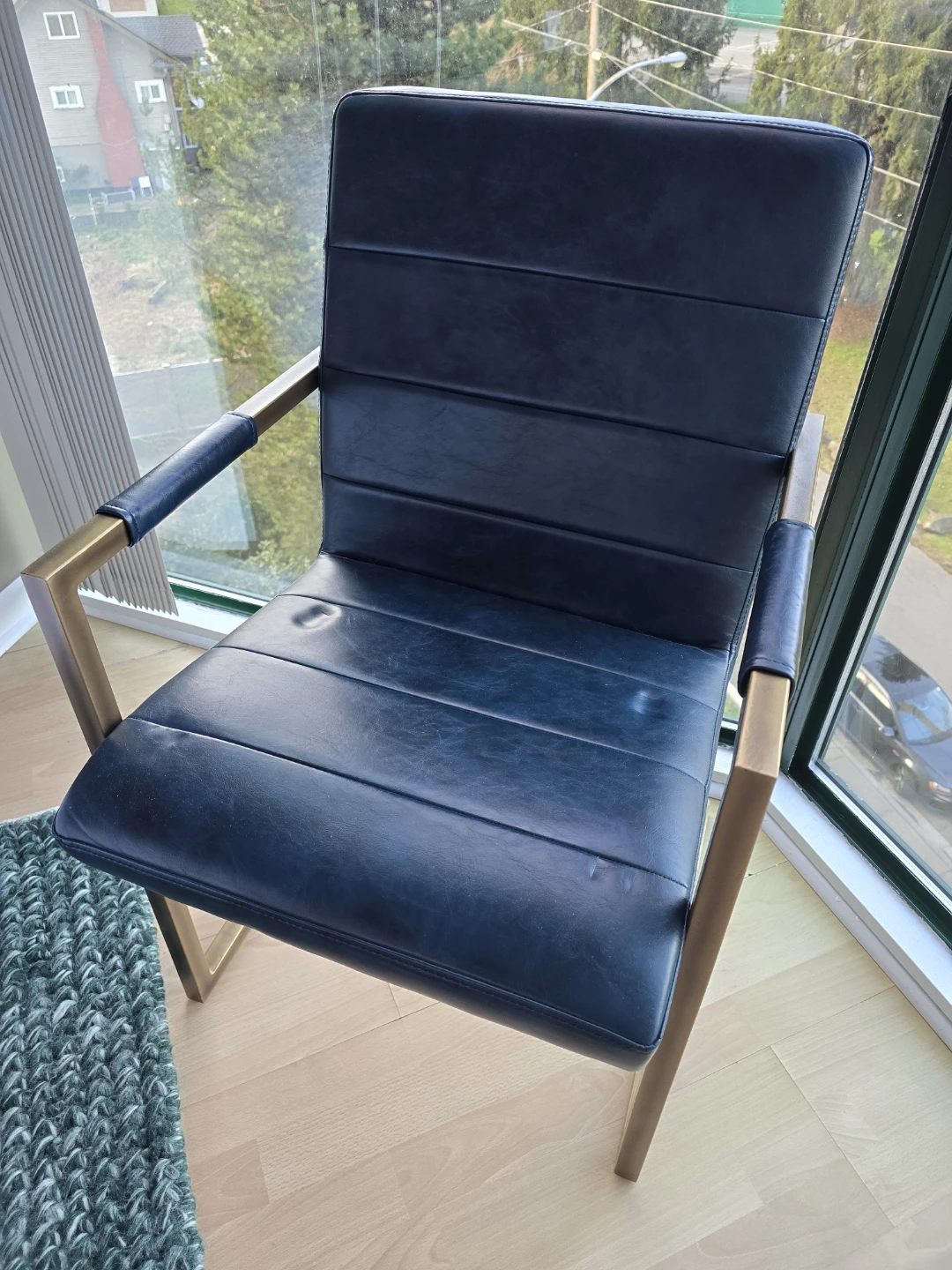 Dark Blue Arm Chair - photo 5