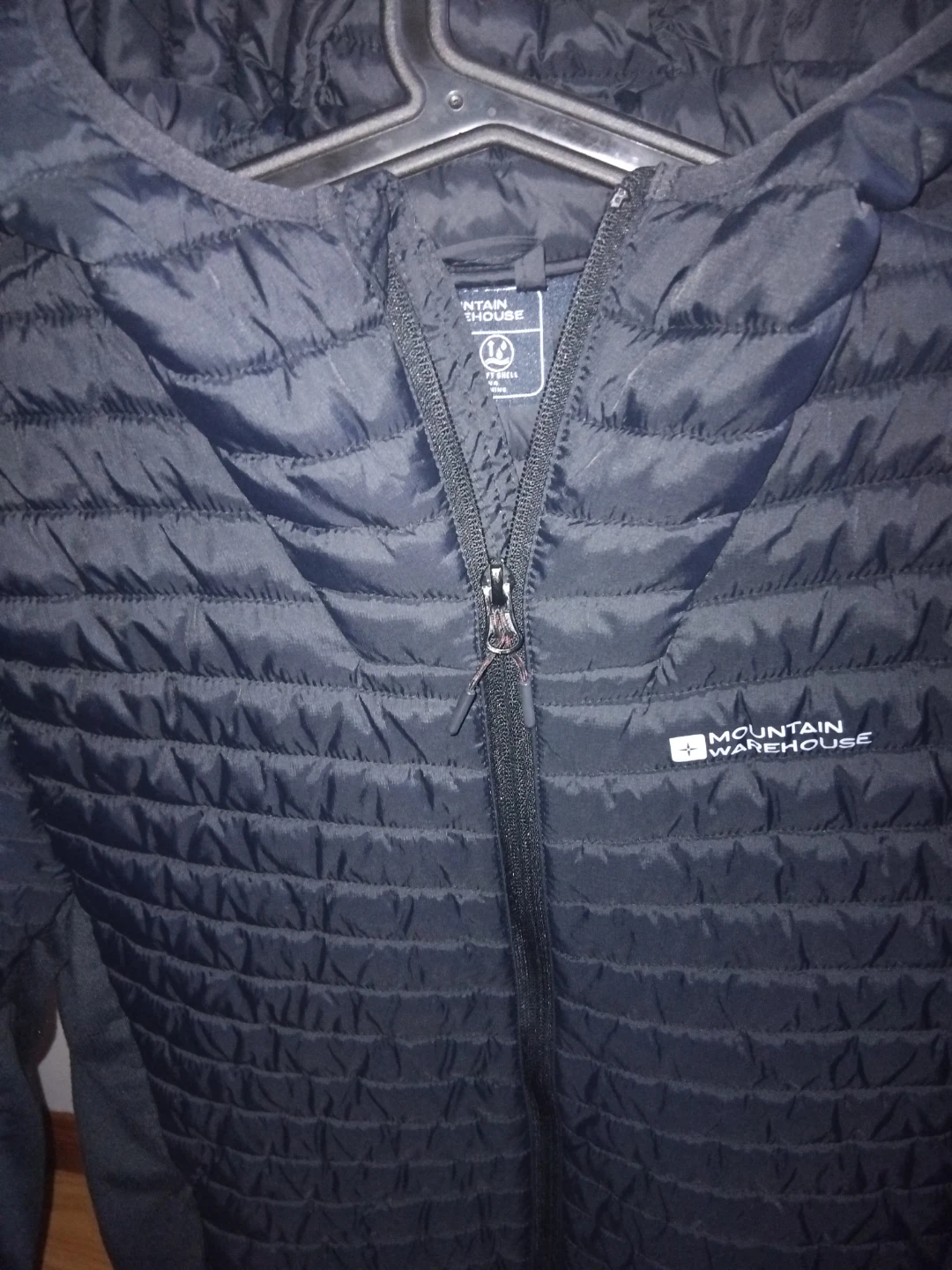 Mountain Warehouse Black Padded Hooded Jacket - Size M