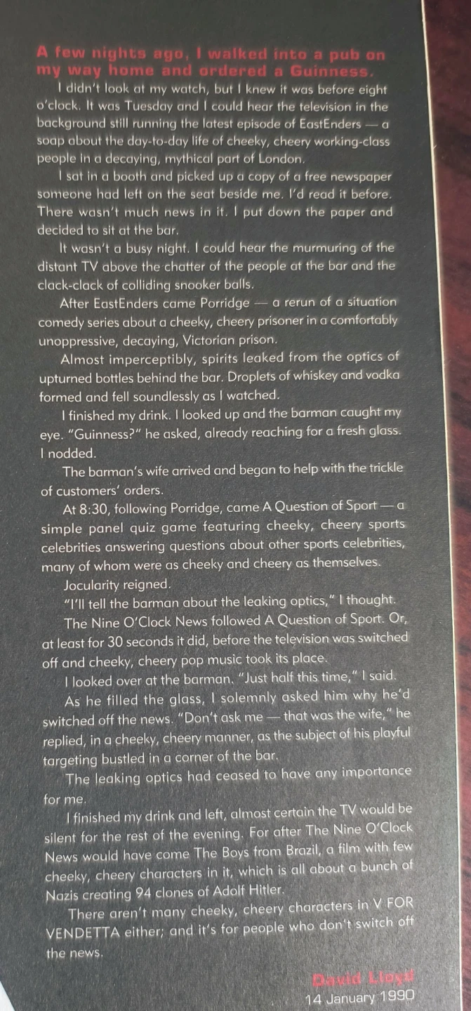 V for Vendetta Graphic Novel by Alan Moore & David Lloyd - photo 5