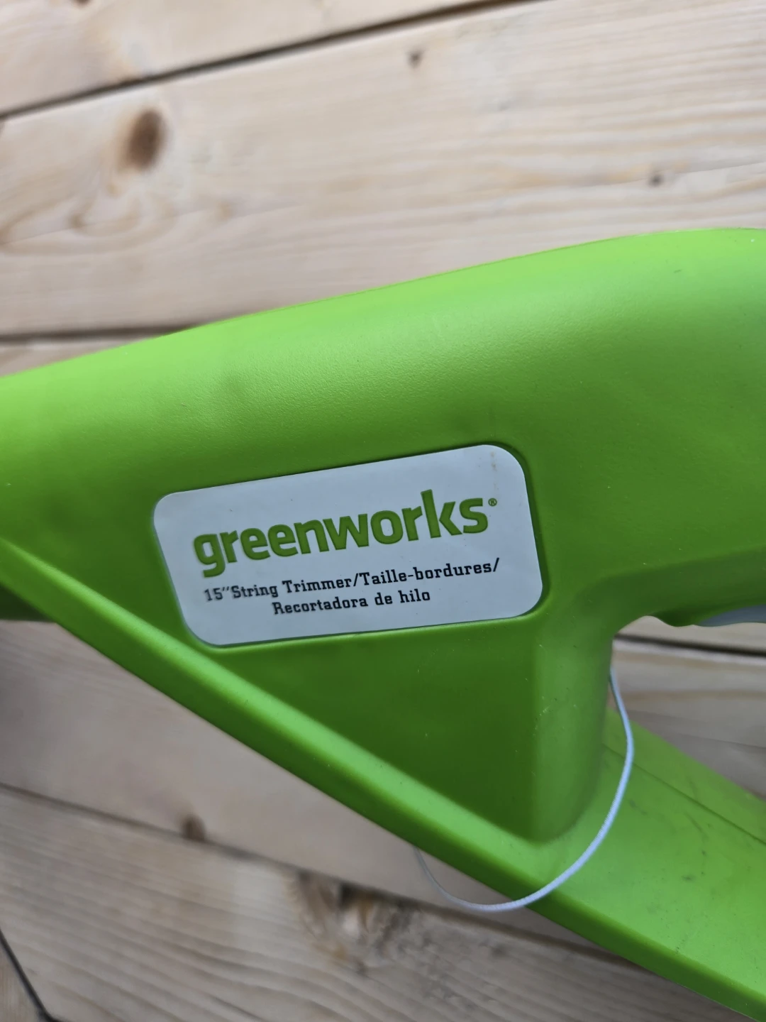 Greenworks 15" String Trimmer - photo 3