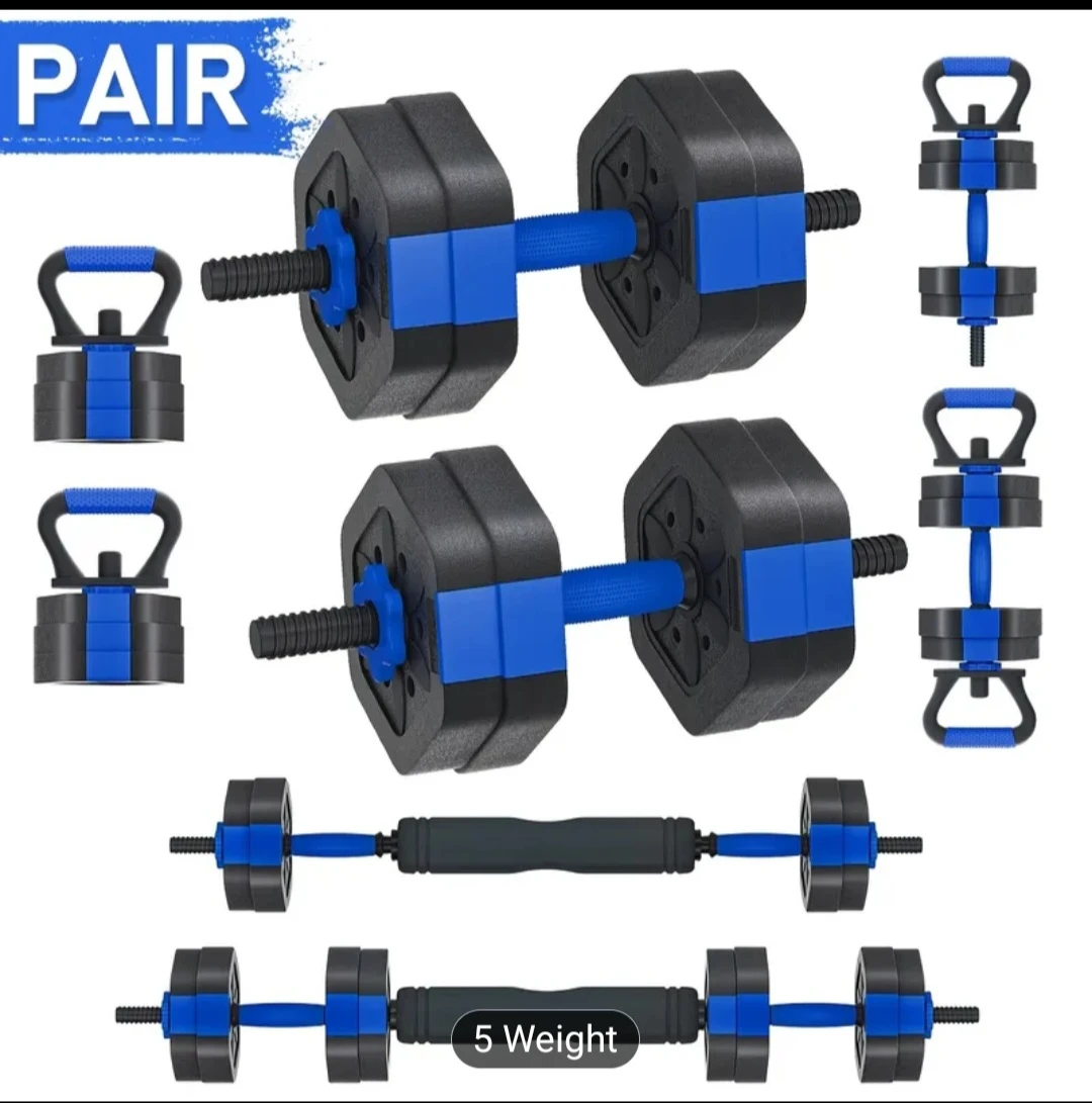 Adjustable Dumbbell Set - 65 LB Total Weight