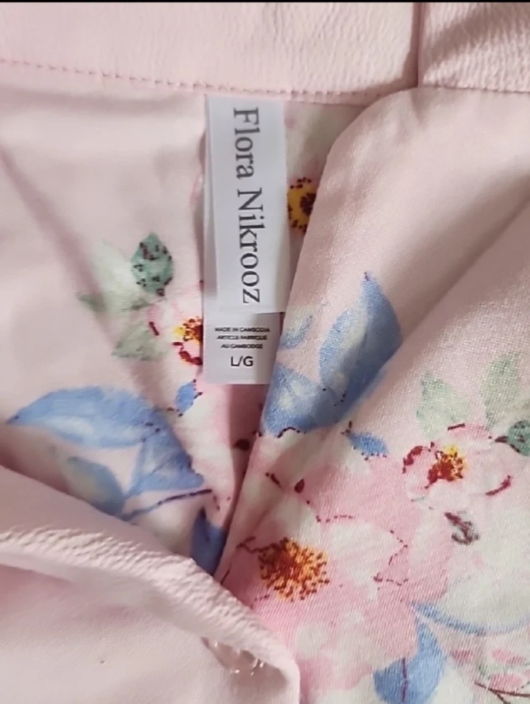 Flora Nikrooz Pink Floral Pajama Set L/G - photo 3