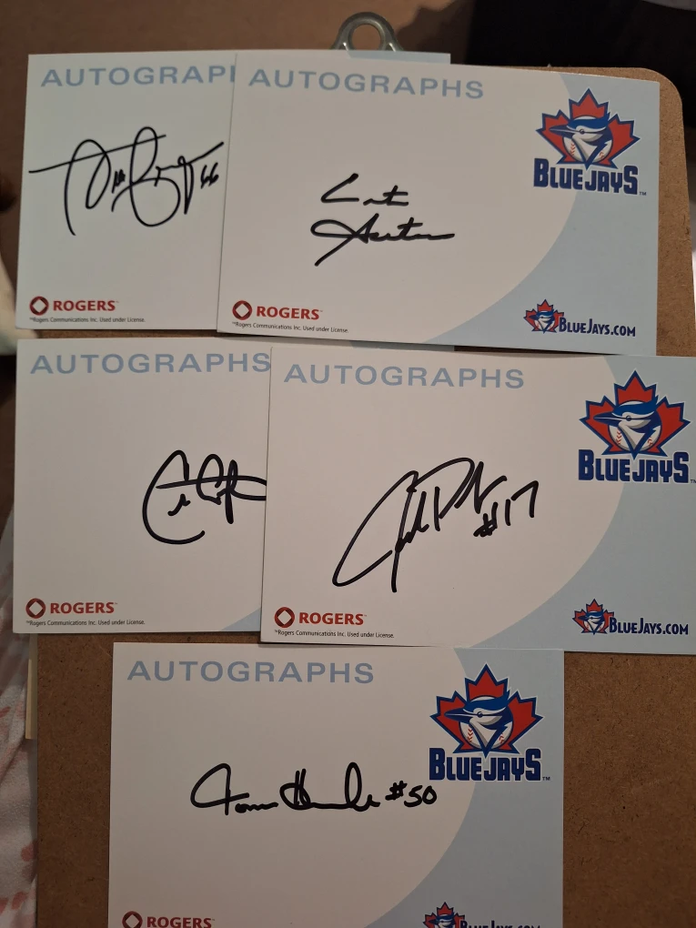 Toronto Blue Jays Autograph Cards