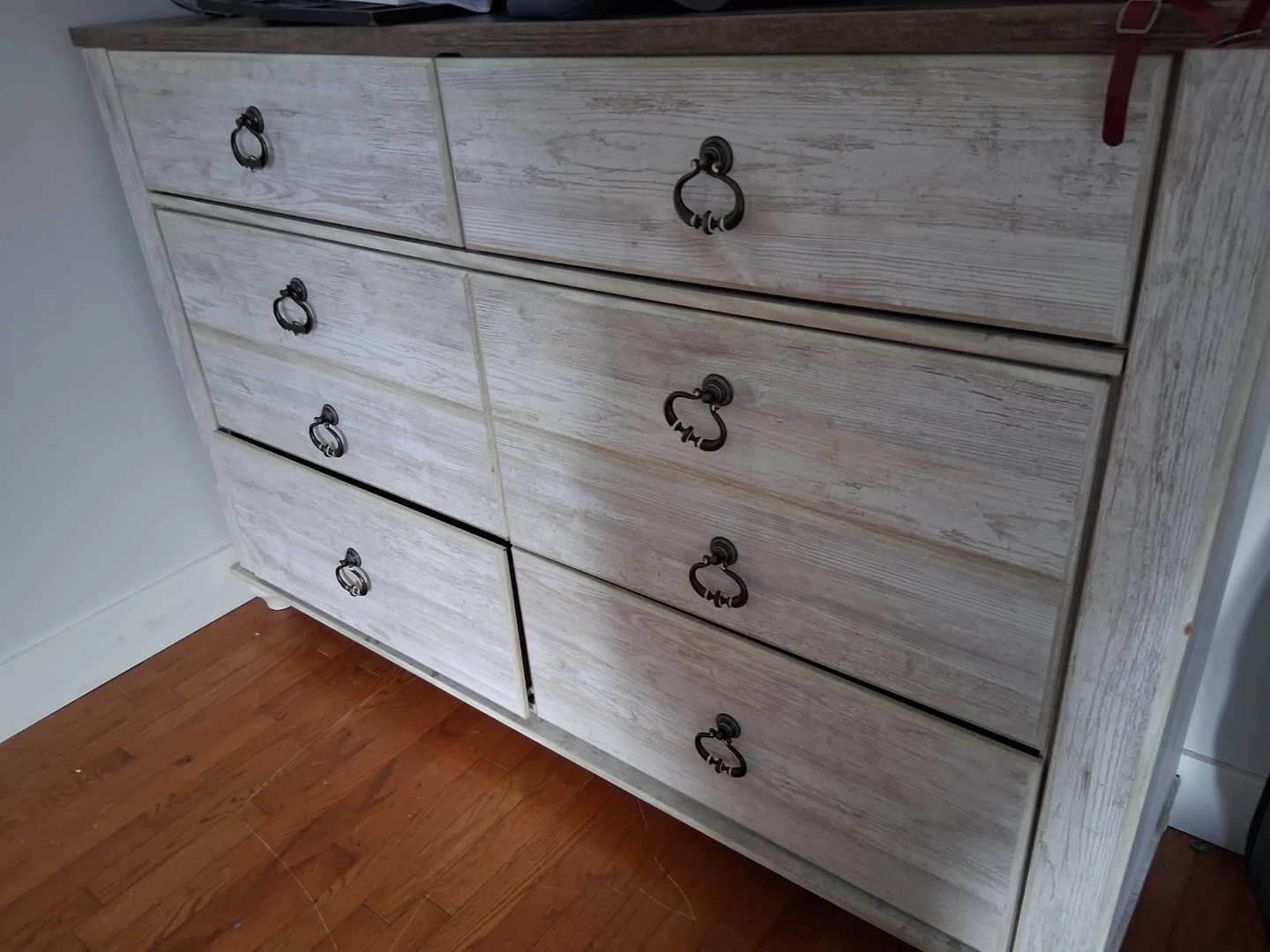 Distressed White Dresser - photo 2
