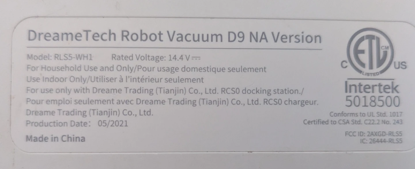 DreameTech Robot Vacuum D9 NA Version Mop Pads & Water Tank - photo 2