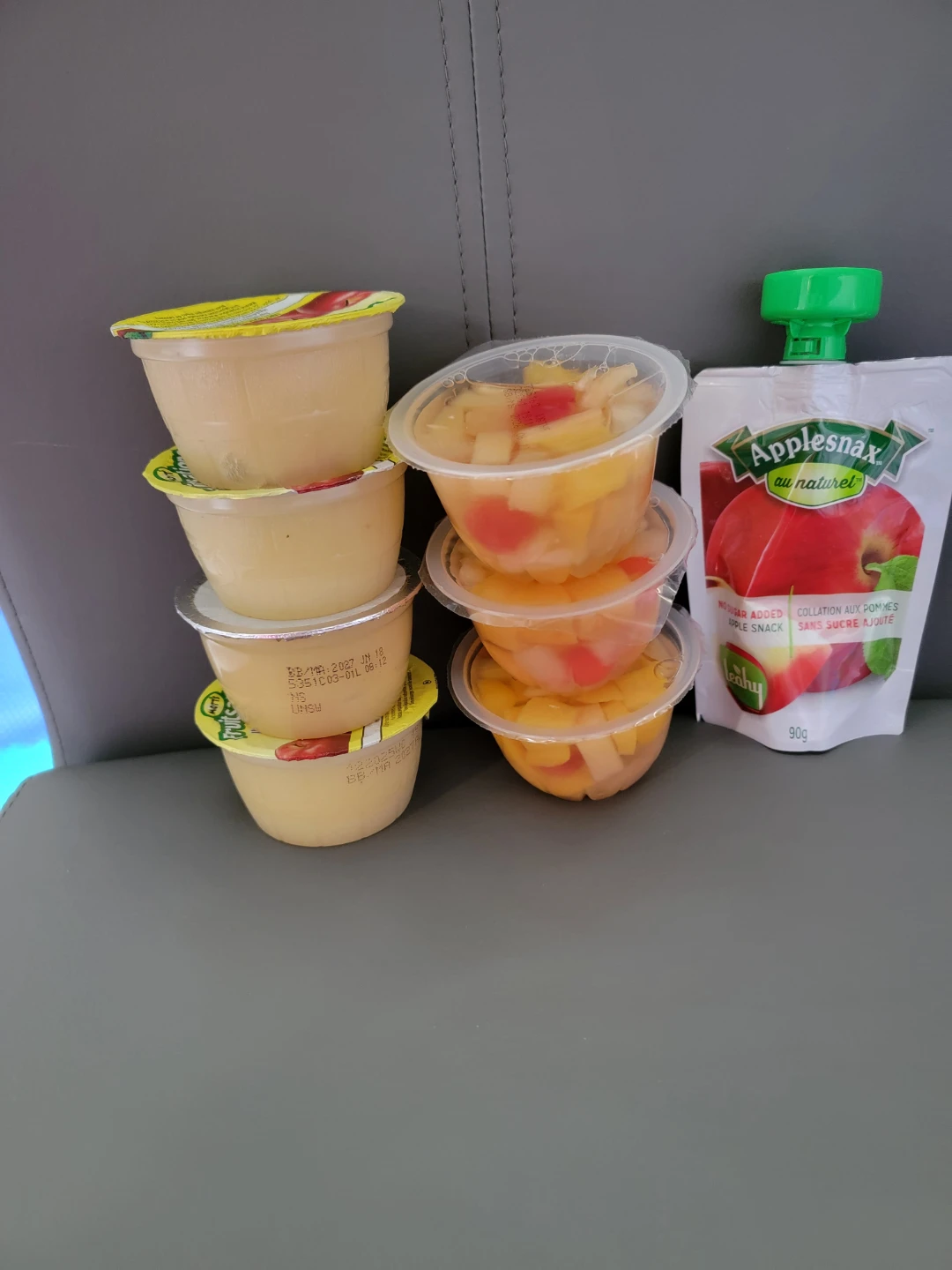 Applesnax Au Naturel Fruit Cups and Pouch