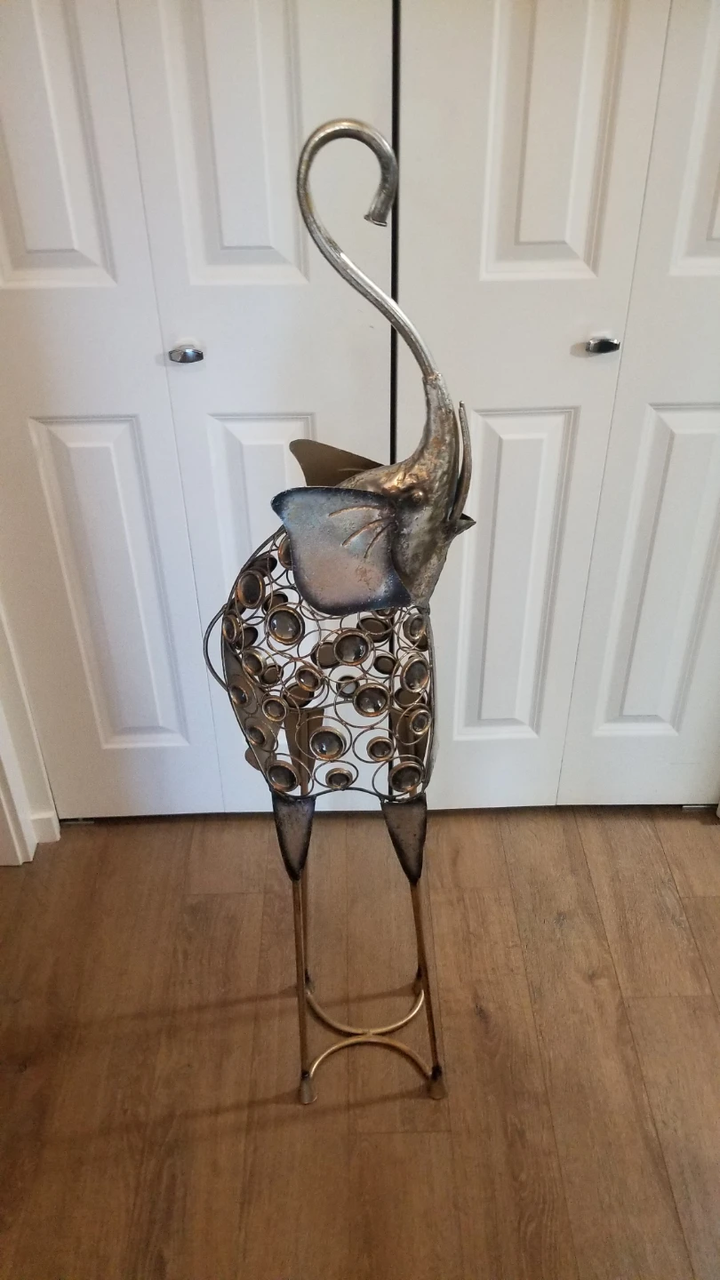 Metal Elephant Plant Stand
