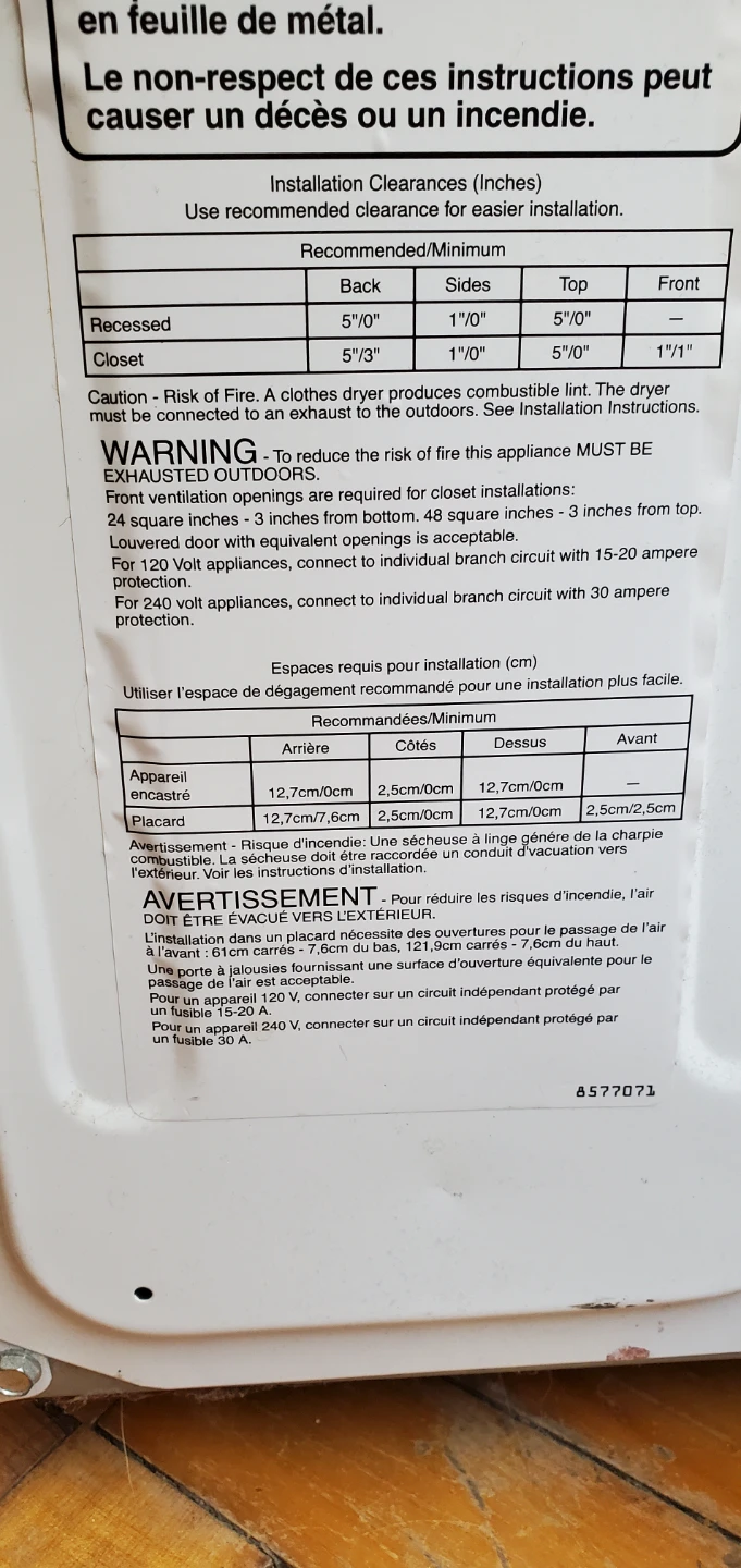 Kenmore Portable Heavy Duty Electric Dryer - photo 4