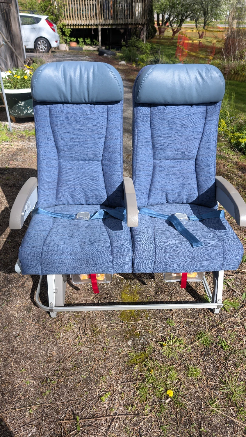 Authentic Boeing 767 Double Passenger Seats