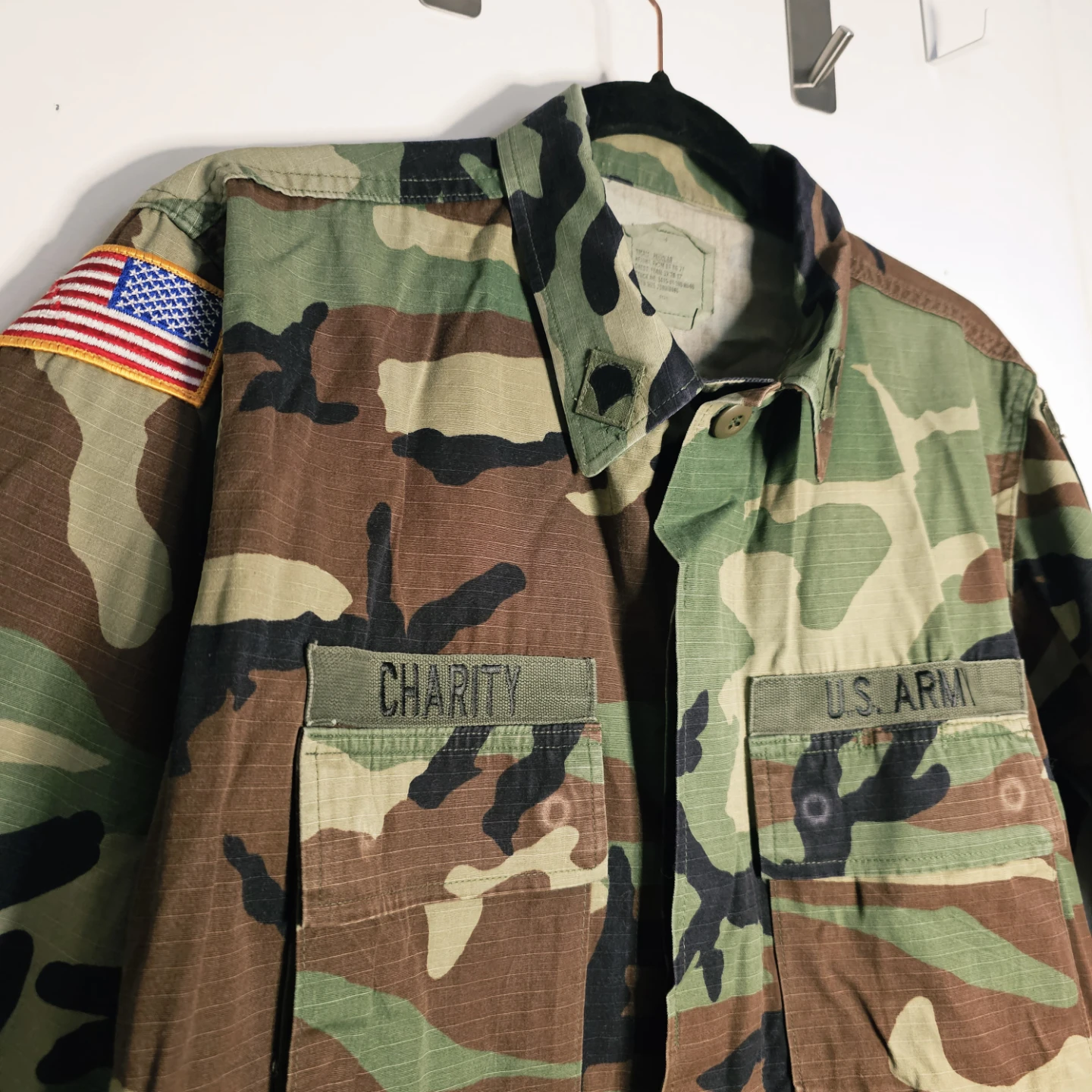 Vintage U.S. Army Woodland Camo BDU Jacket Small - photo 2
