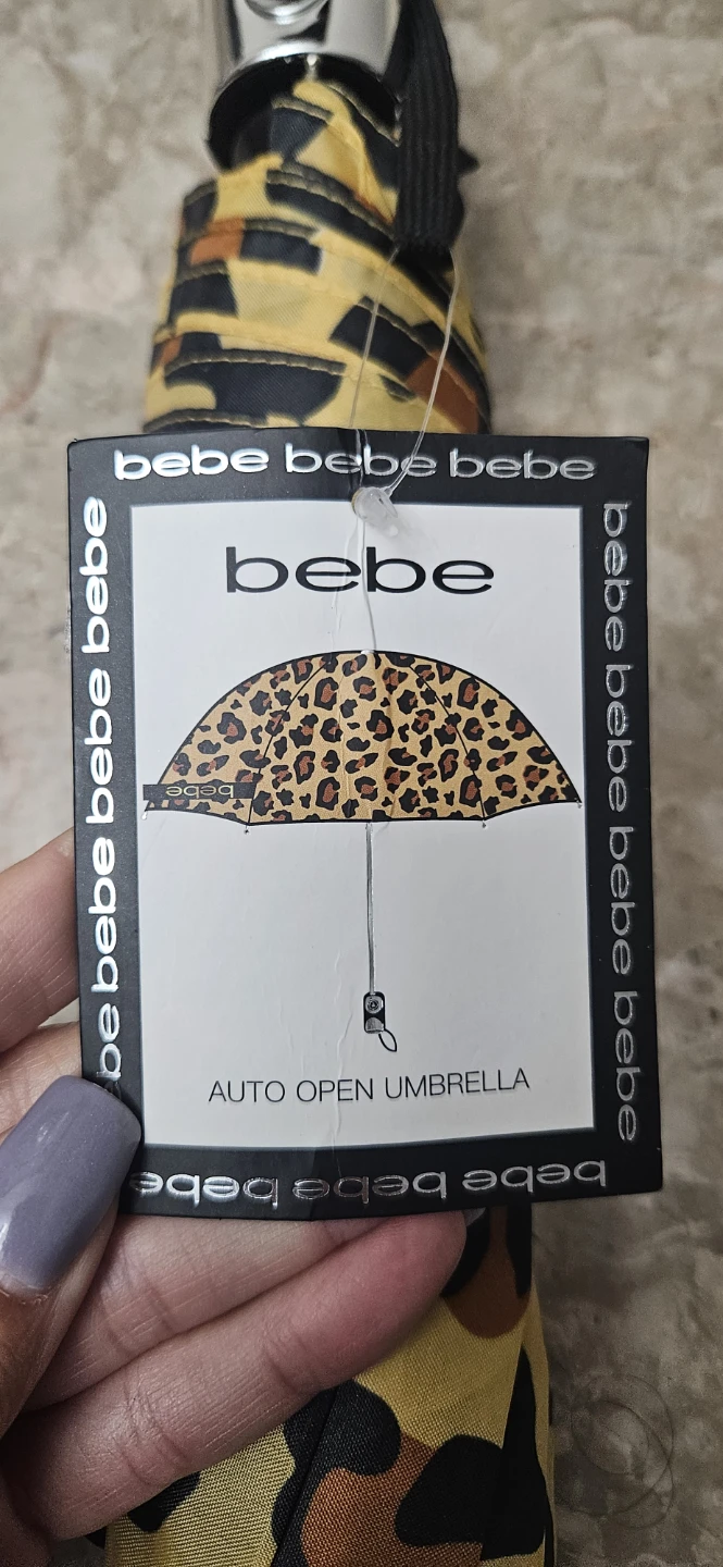 Bebe Auto Open Umbrella Leopard Print - photo 2