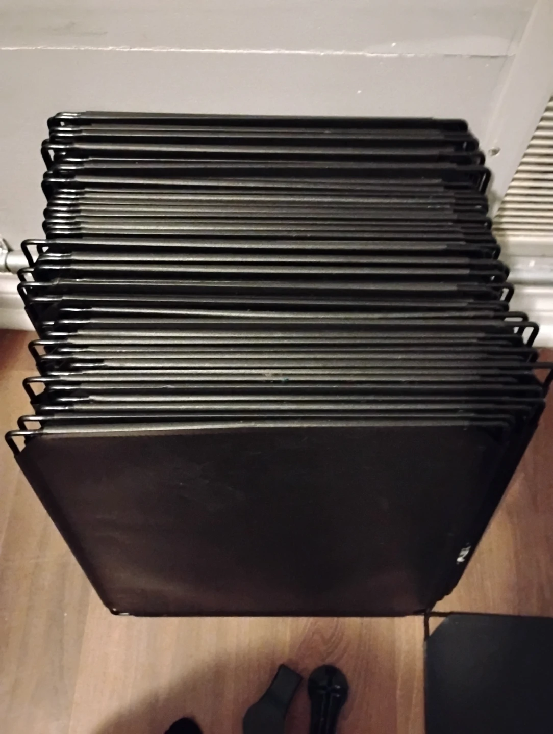 Set of 10 Black Metal Pet Beds - photo 3
