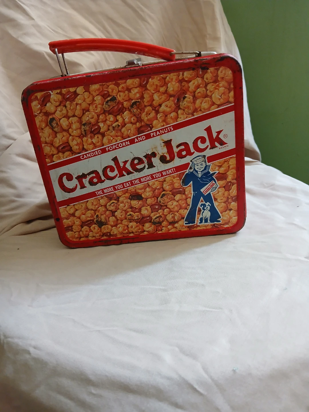 Vintage Cracker Jack Tin Lunch Box - photo 3