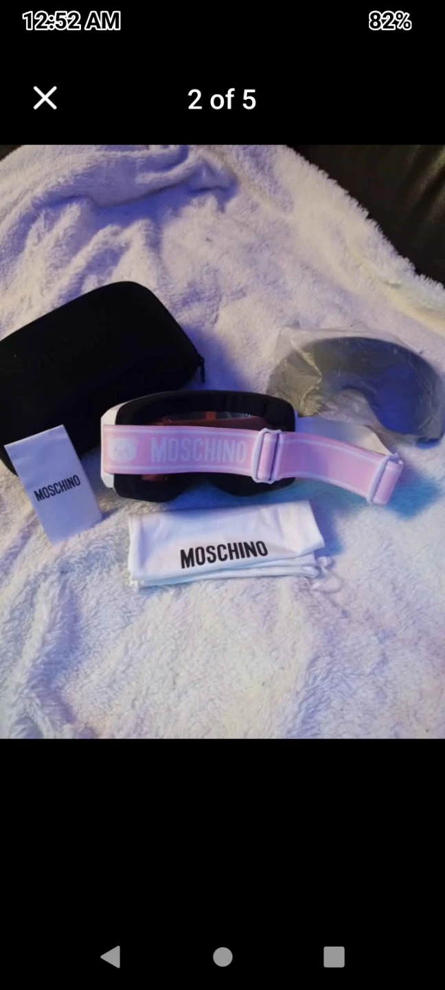 Moschino Ski Goggles with Case and Cleaning Cloth - photo 4