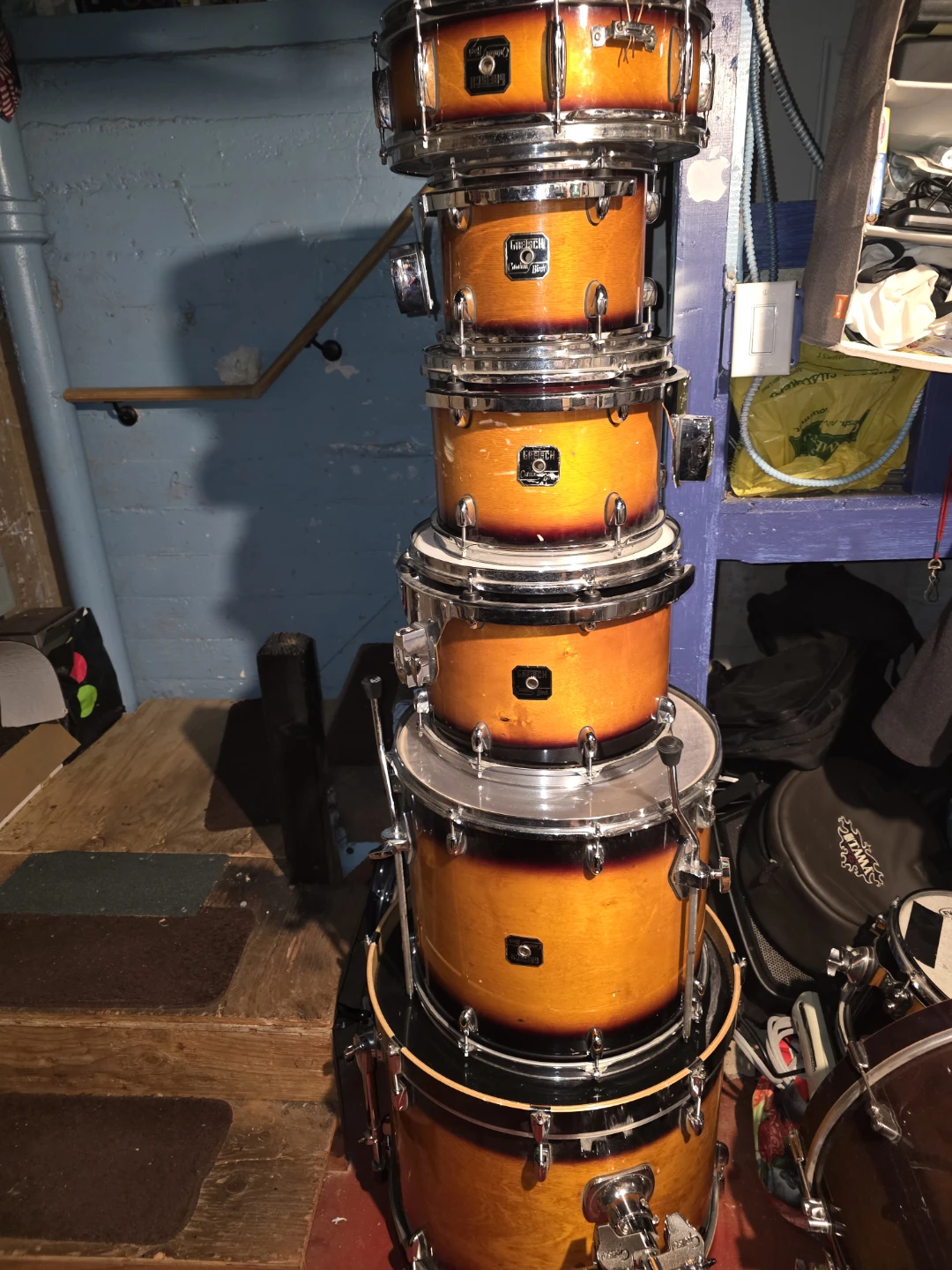 Gretsch Catalina maple  Drum Set - Orange Burst - photo 2