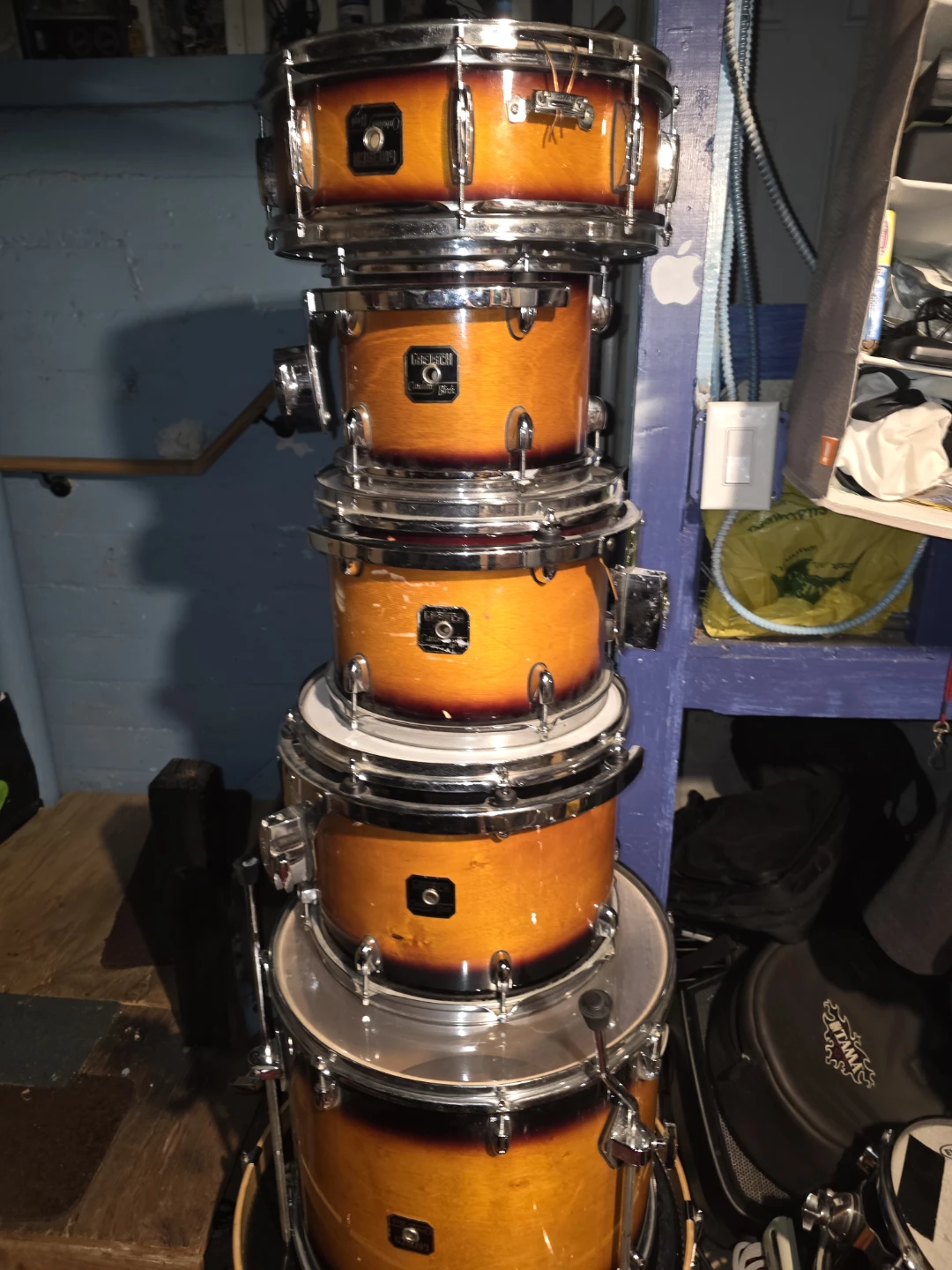 Gretsch Catalina maple  Drum Set - Orange Burst - photo 4