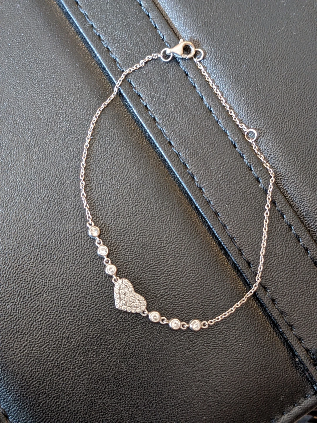 Sterling Silver Heart Bracelet