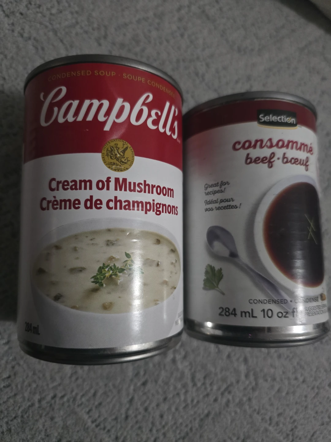 Campbell's Cream of Mushroom & Selection Beef Consommé Soup - photo 2