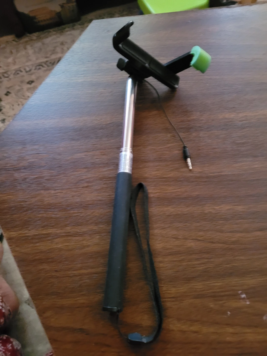 Extendable Selfie Stick with Phone Holder and Built-in Shutter
