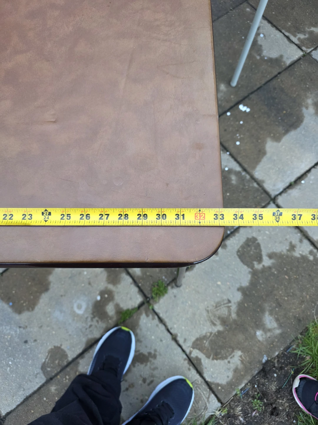 Folding Card Table - Brown - photo 3