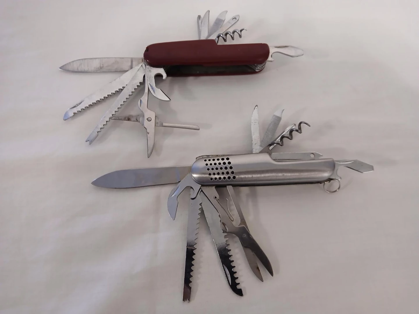 2 Swiss Army Style Multi-tool Pocket Knives. $12 EACH.