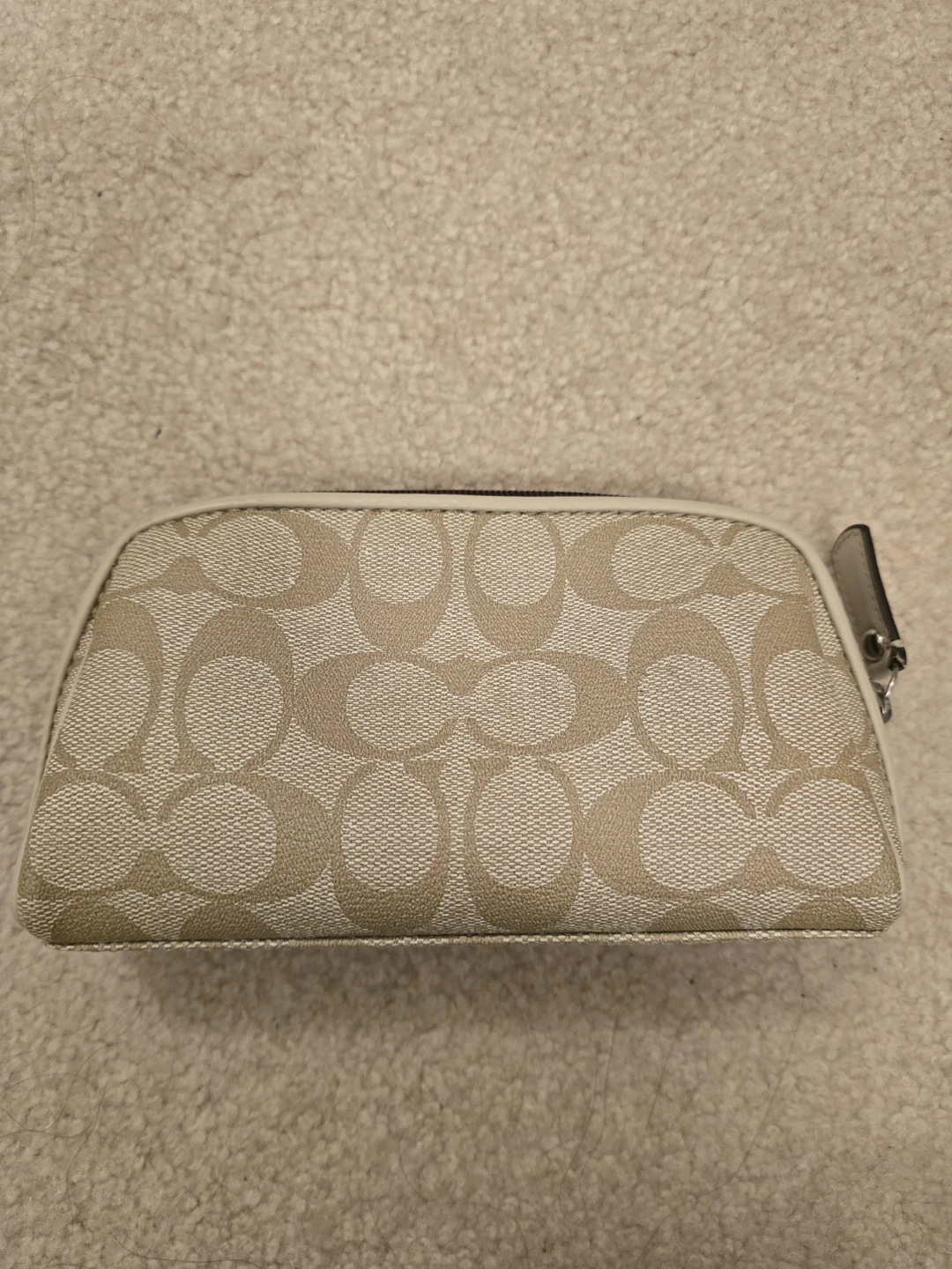 Coach Signature Monogram Cosmetic Pouch - photo 2