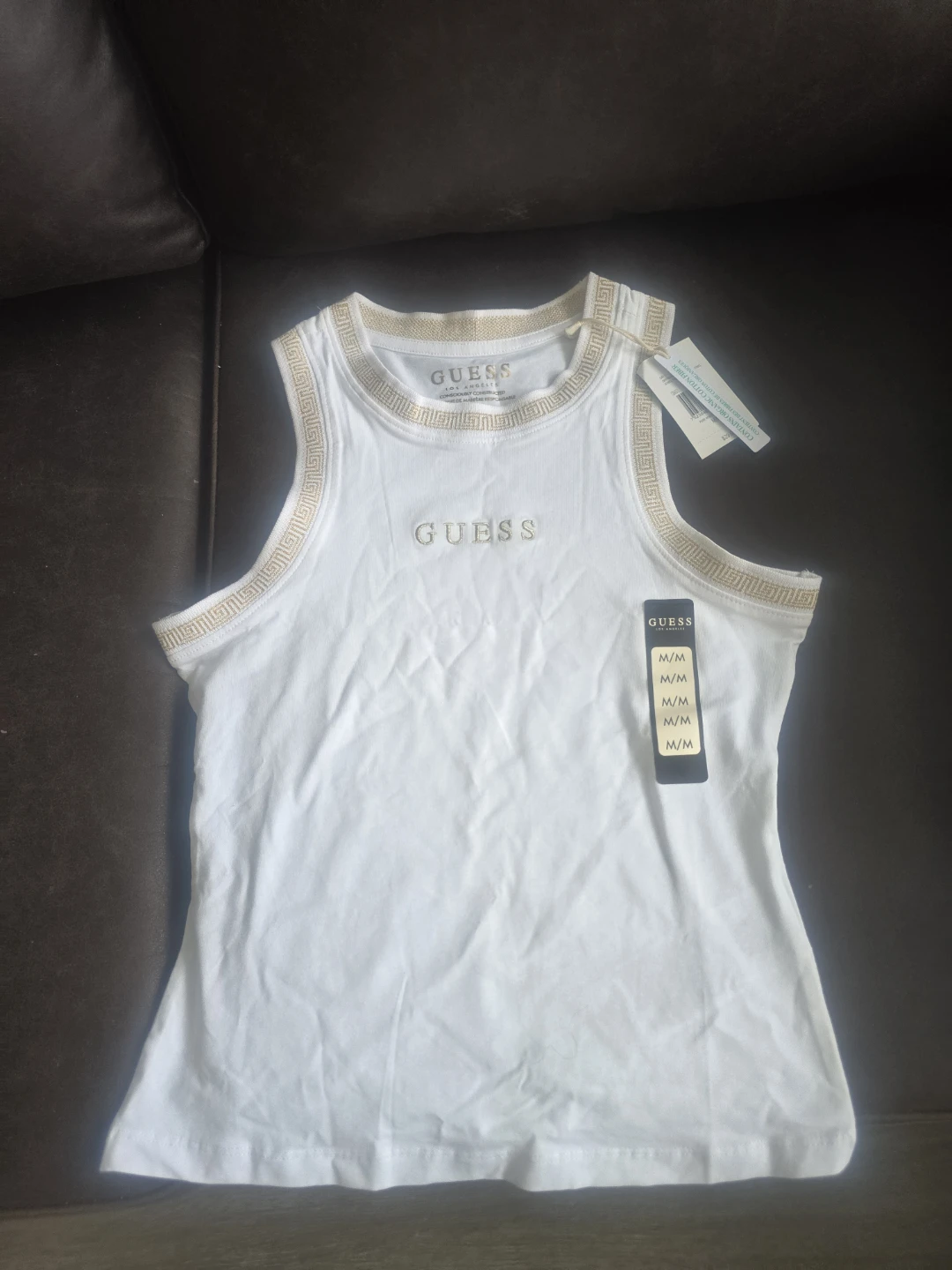 GUESS White Tank Top - Size M
