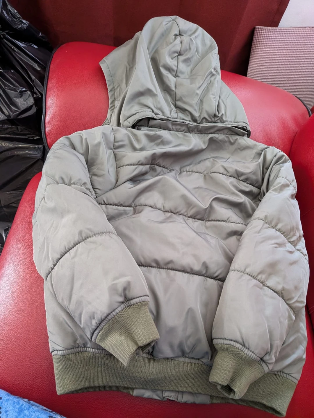 MOS: Old Navy Puffer Jacket - Size S (6-7) - Green - photo 3
