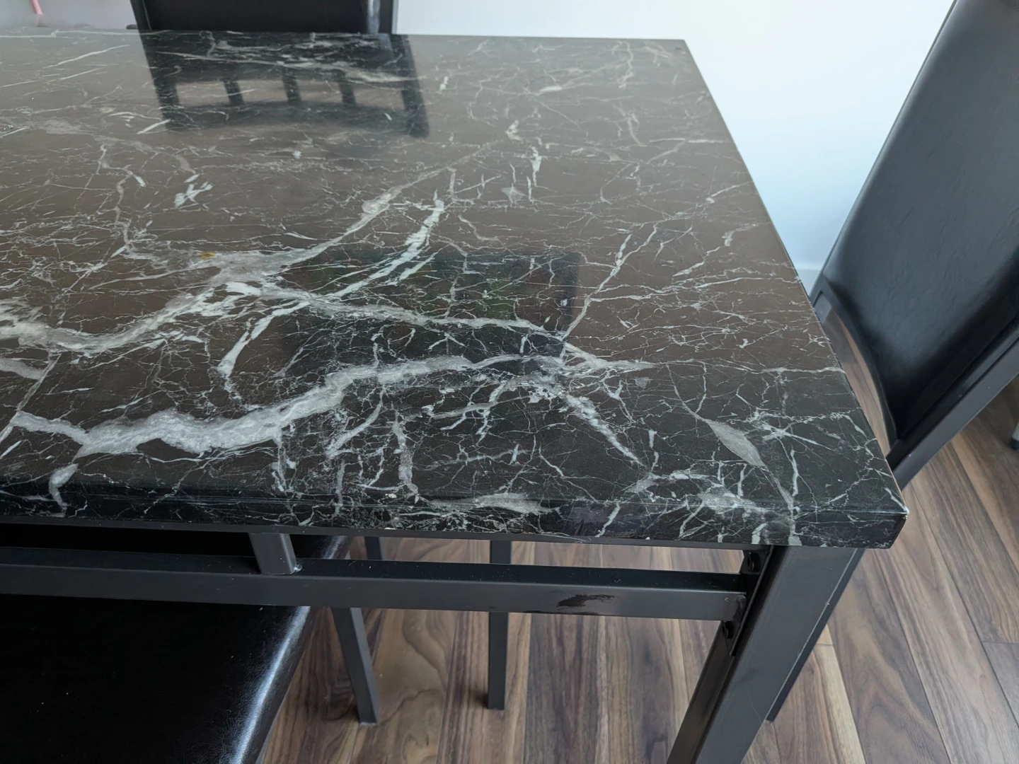 Marble top Dining Table with 4 chairs - photo 2