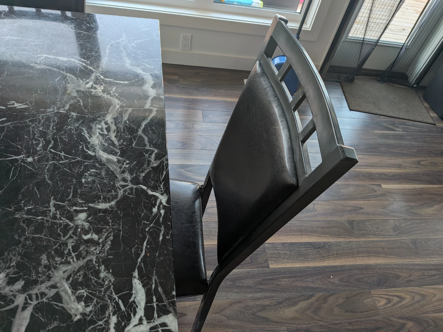 Marble top Dining Table with 4 chairs - photo 4