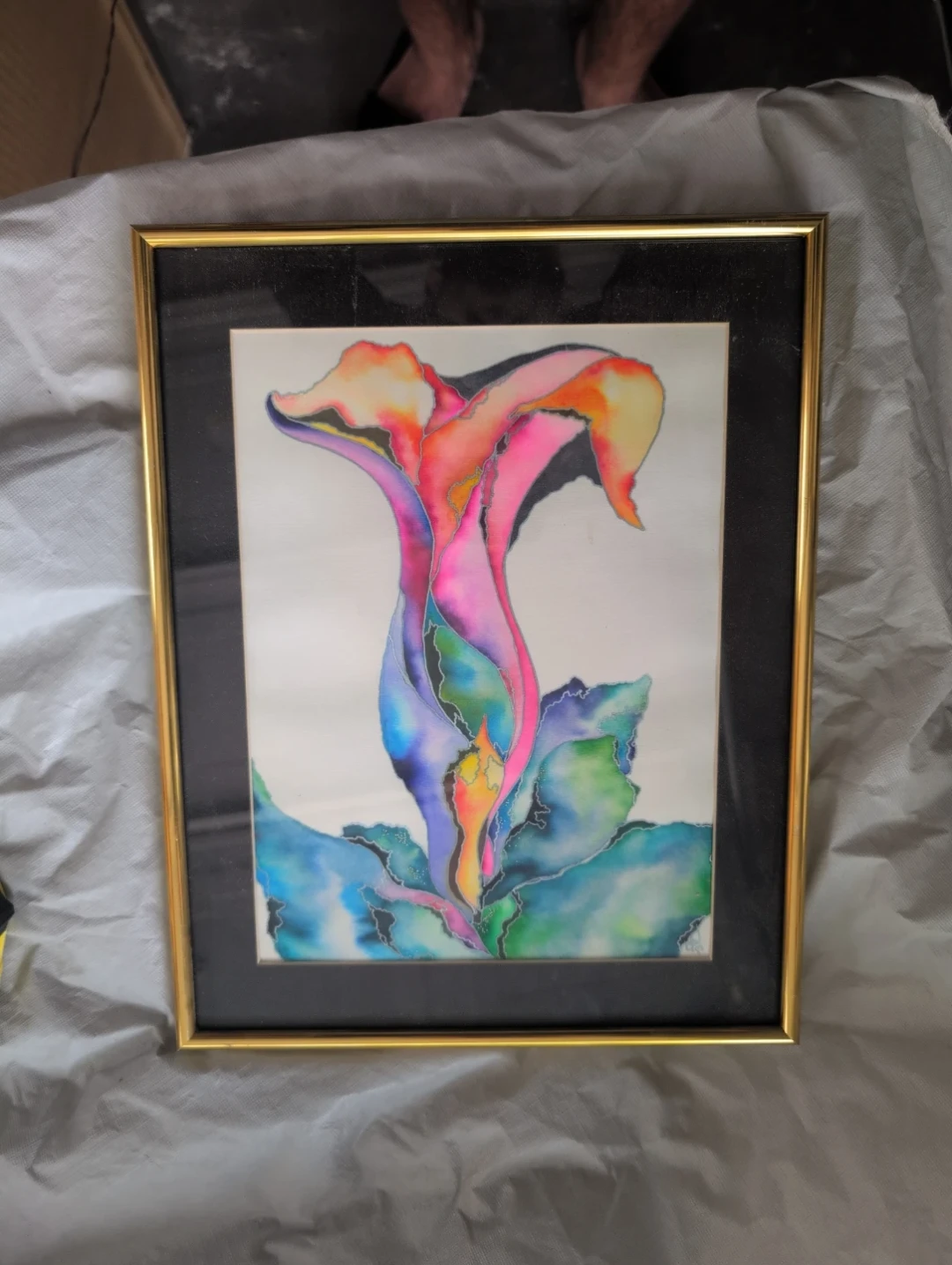 Framed Abstract Floral Art Print