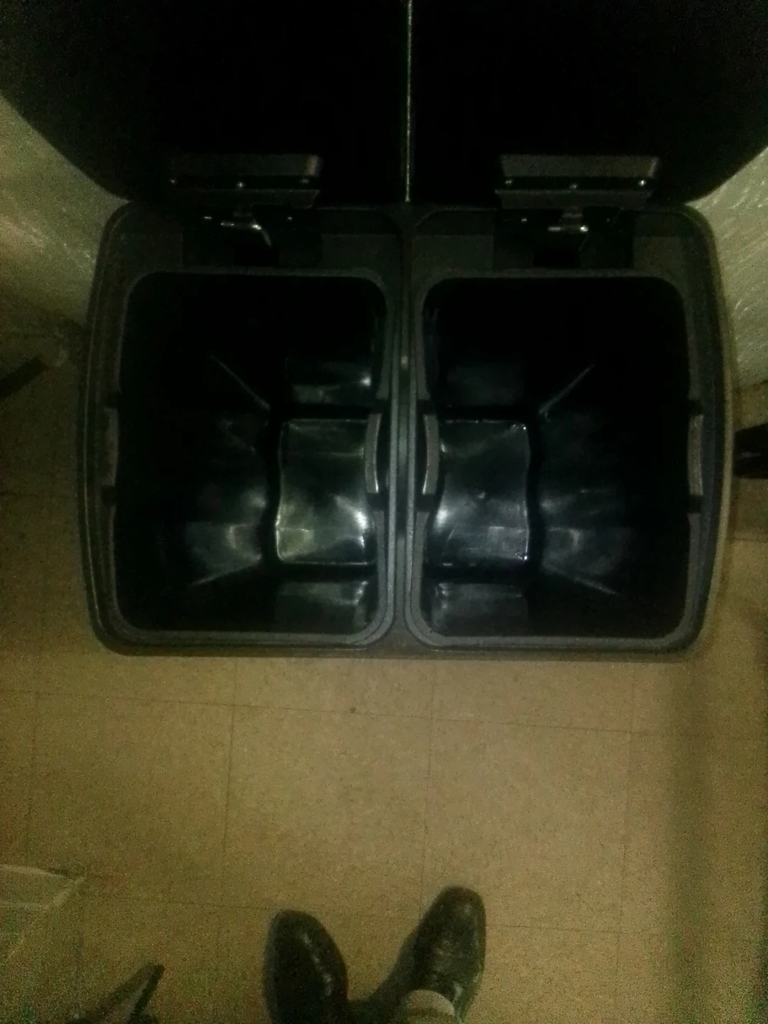 Dual Compartment Stainless Steel Step Trash Can - photo 2
