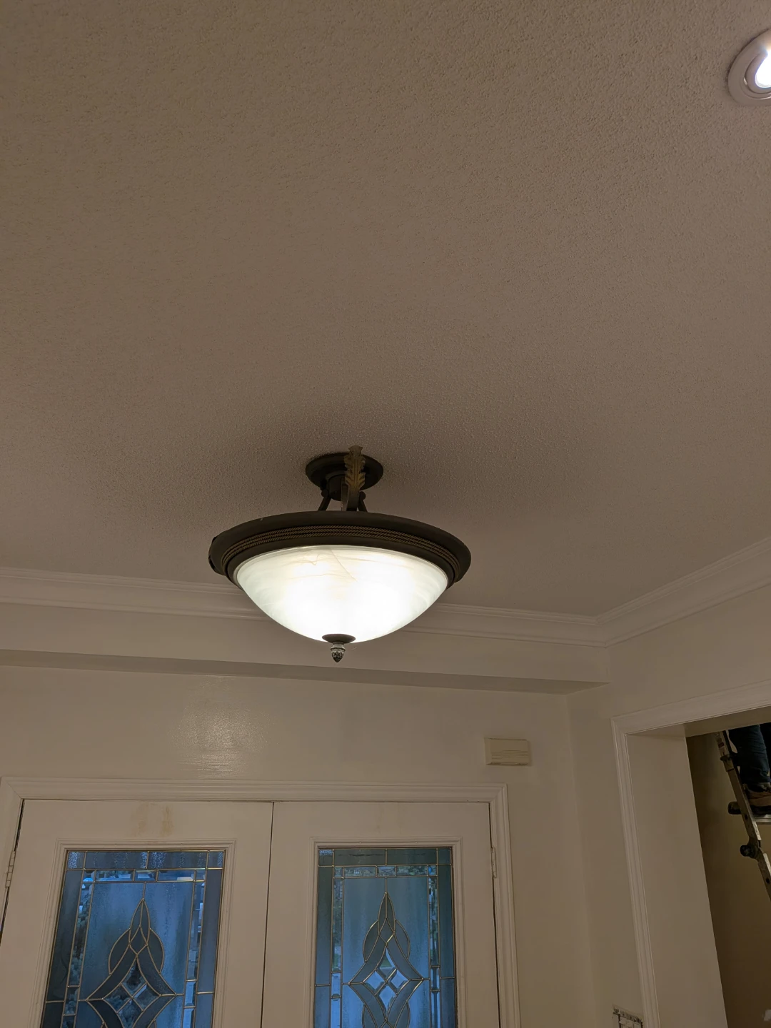 Bronze Bowl Ceiling Light Fixture