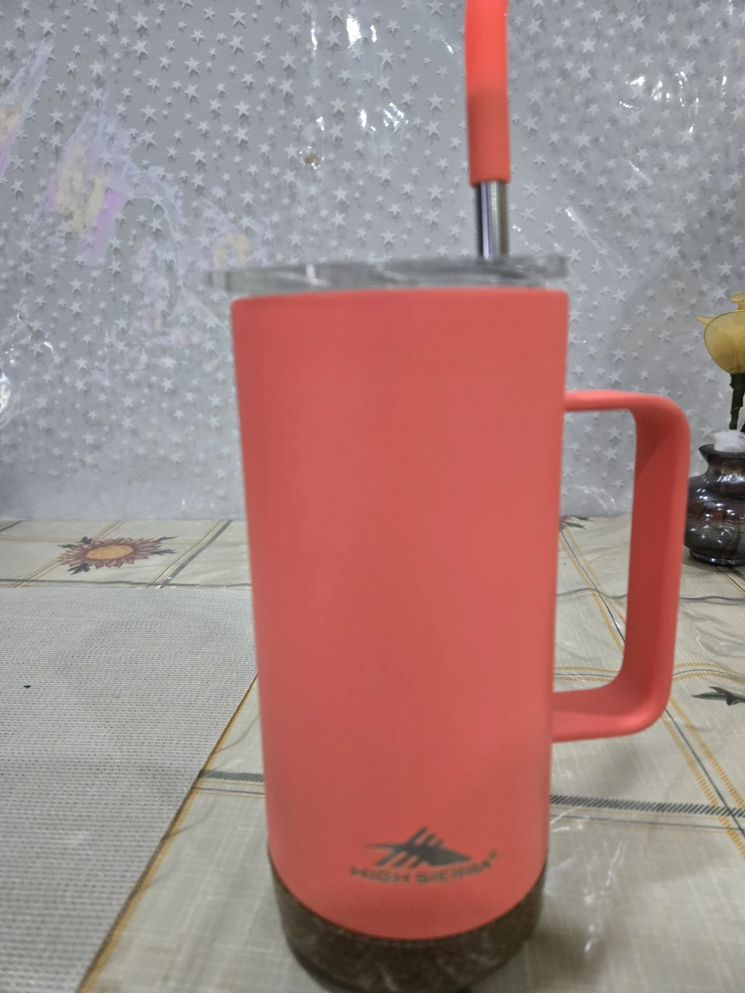 High Sierra Tumbler with Handle and Straw