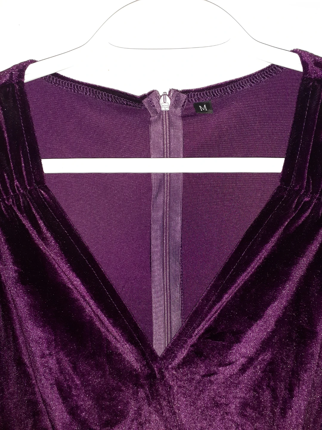 Purple Velvet Wrap Dress Size Medium