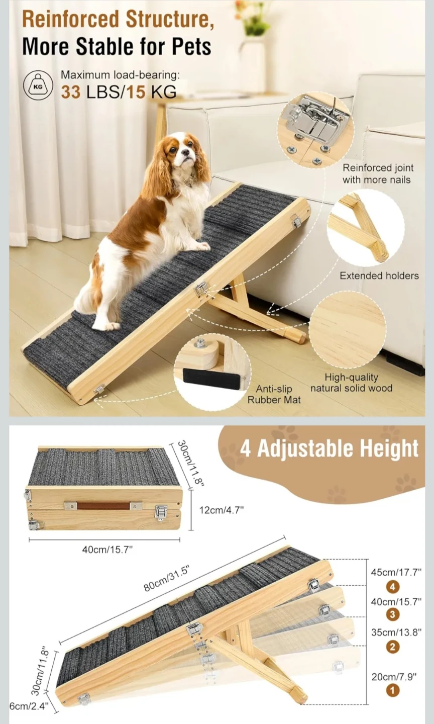 Pawaboo Foldable Wooden Pet Ramp - photo 2