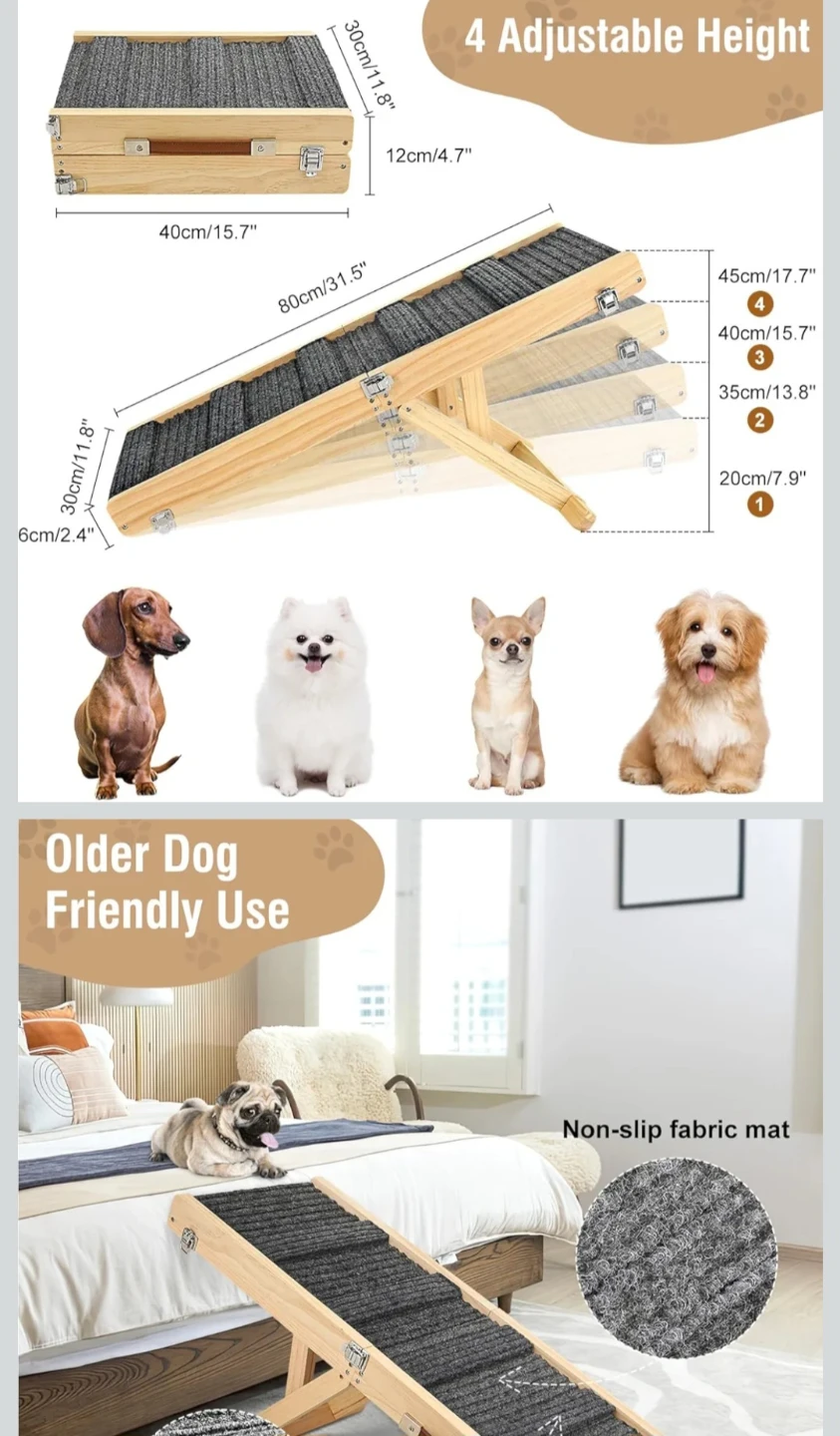 Pawaboo Foldable Wooden Pet Ramp - photo 3