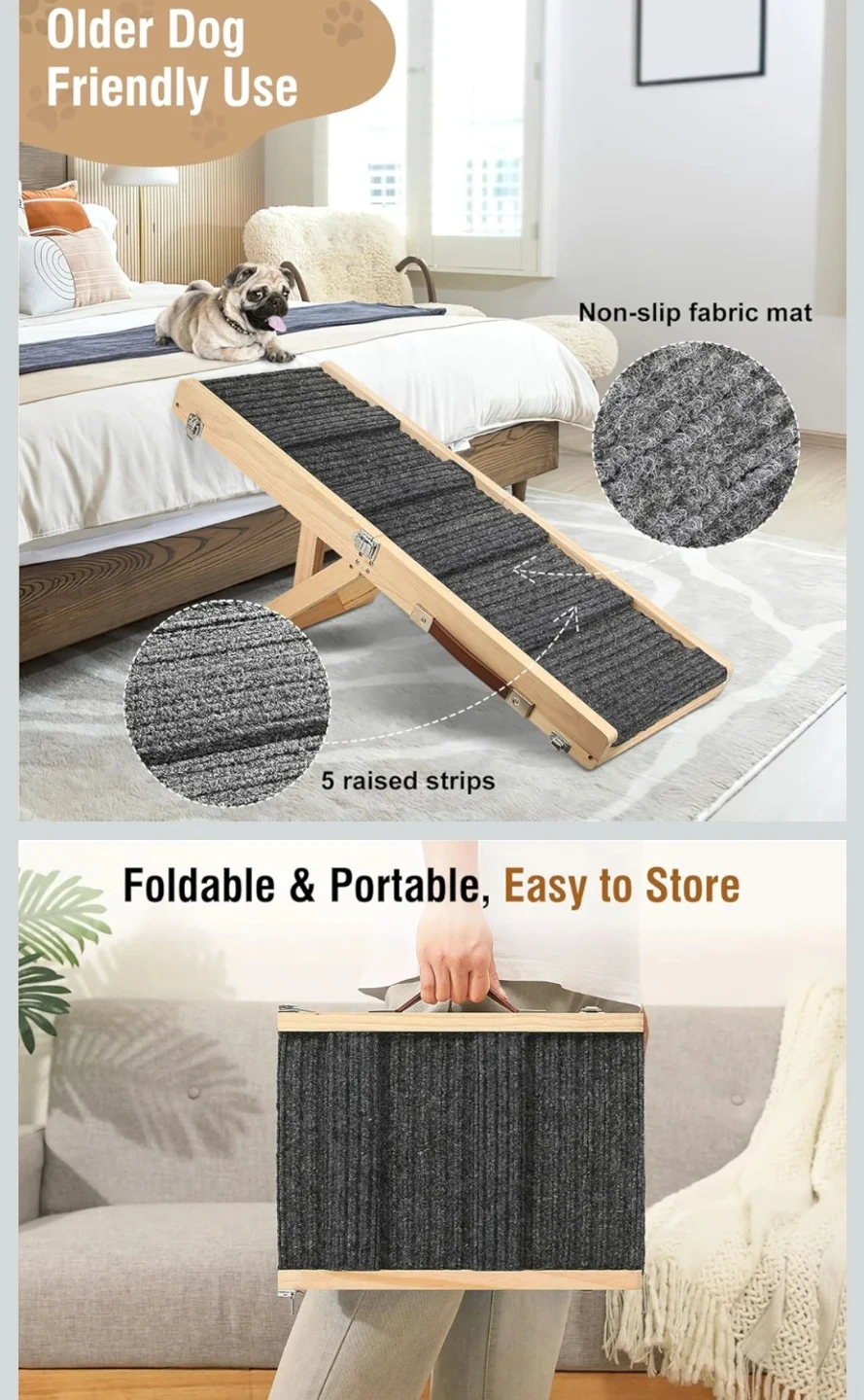 Pawaboo Foldable Wooden Pet Ramp - photo 4