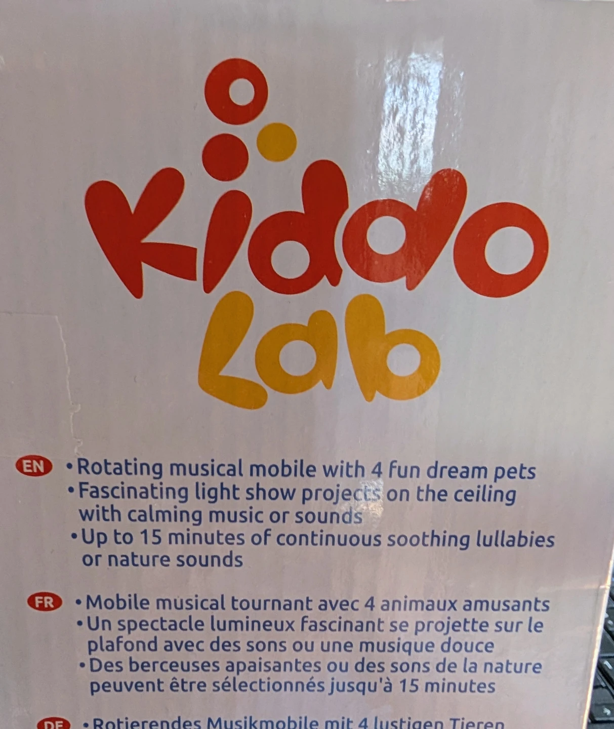 Kiddo Lab Star Projector Night Light Musical Crib Mobile - photo 2