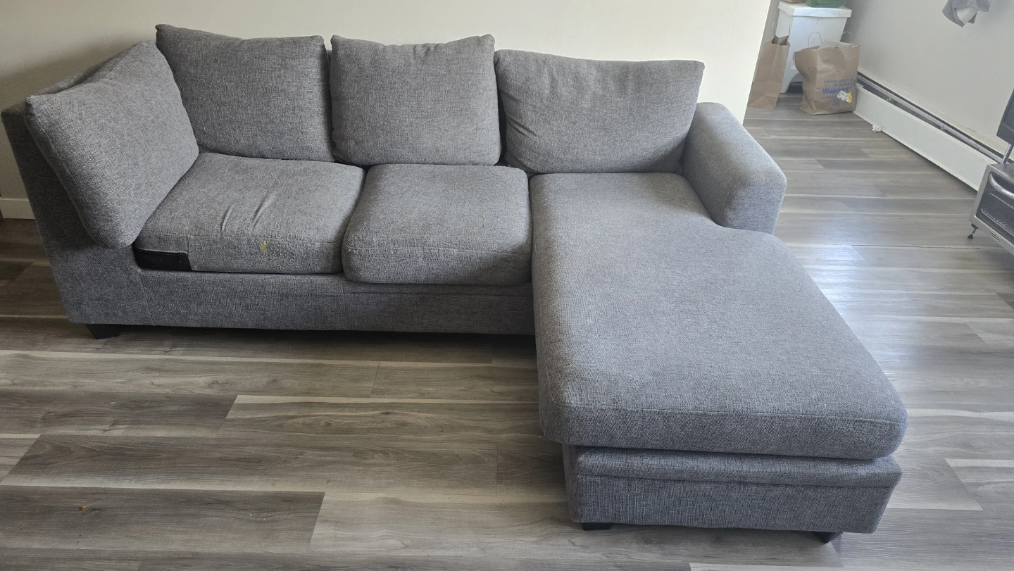 Grey Sectional Sofa with Chaise