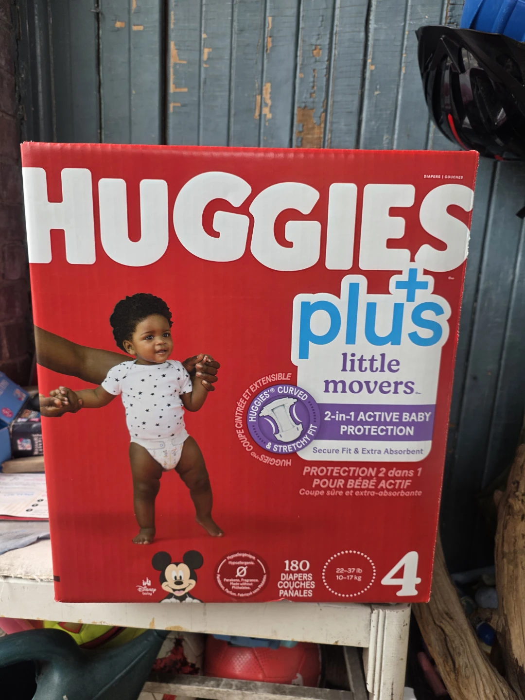 Huggies Plus Little Movers Diapers Size 4 - 180 Count - photo 2