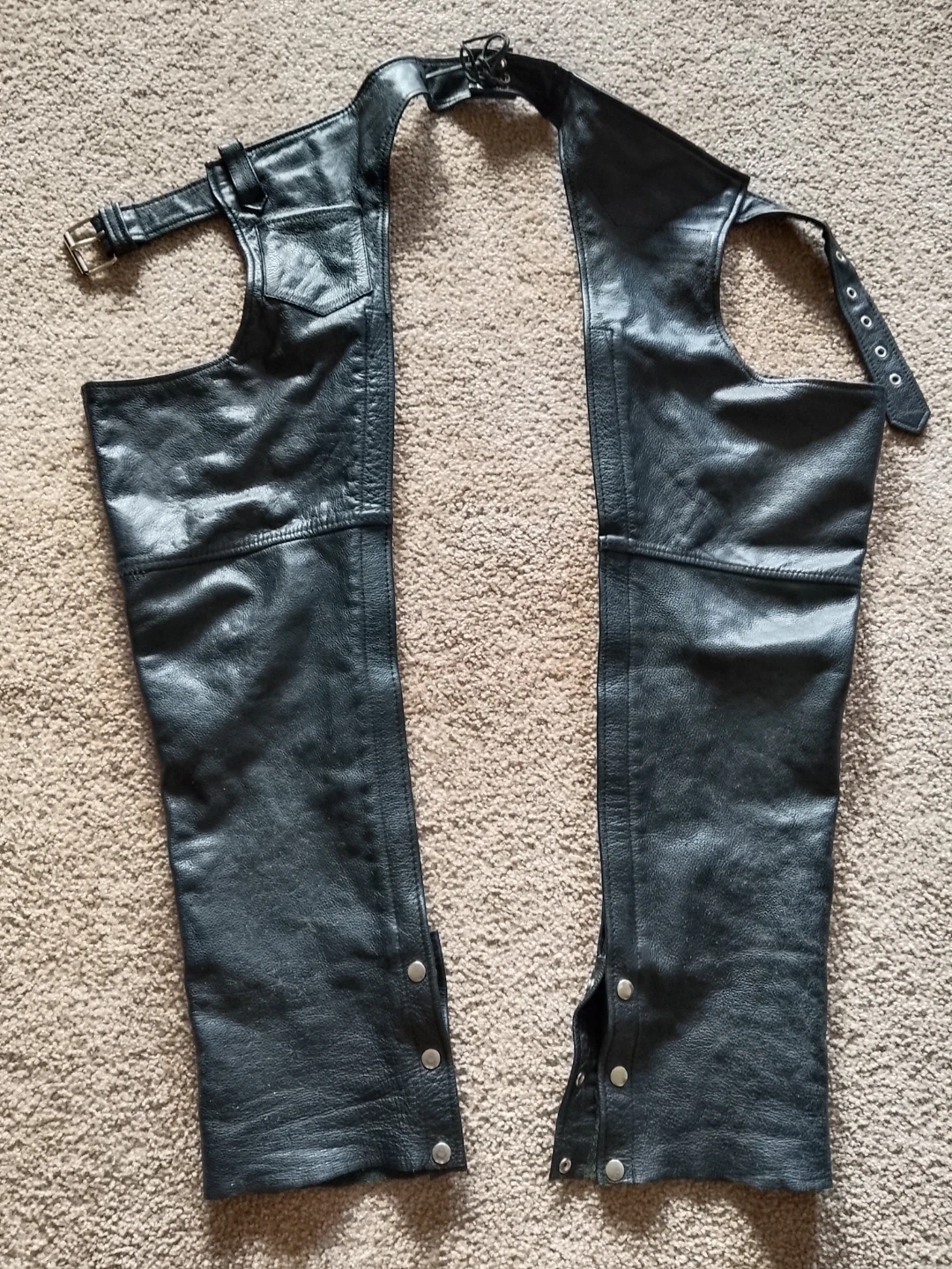Boutique of Leathers Black Leather Chaps - XS - photo 2