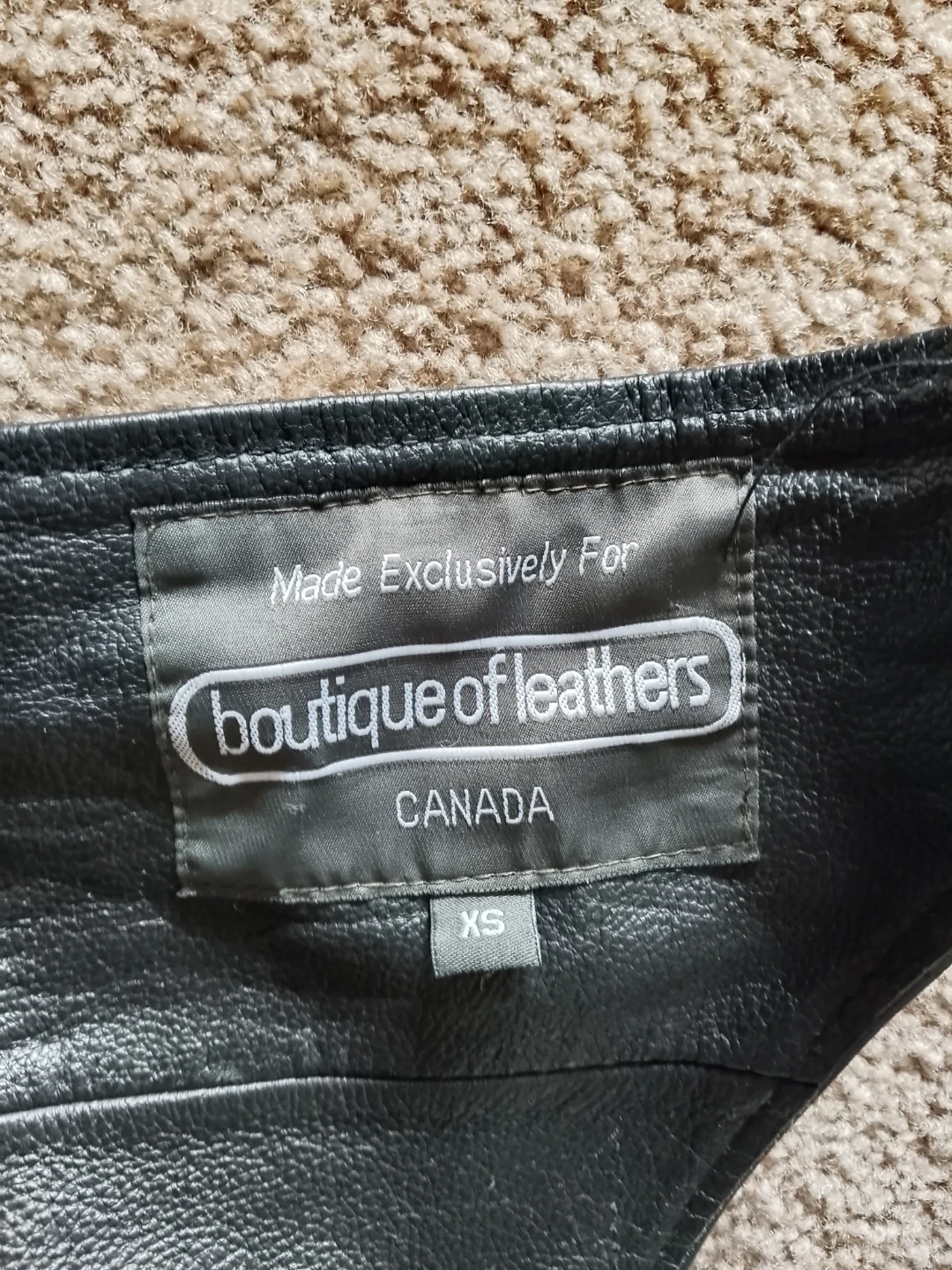 Boutique of Leathers Black Leather Chaps - XS - photo 3