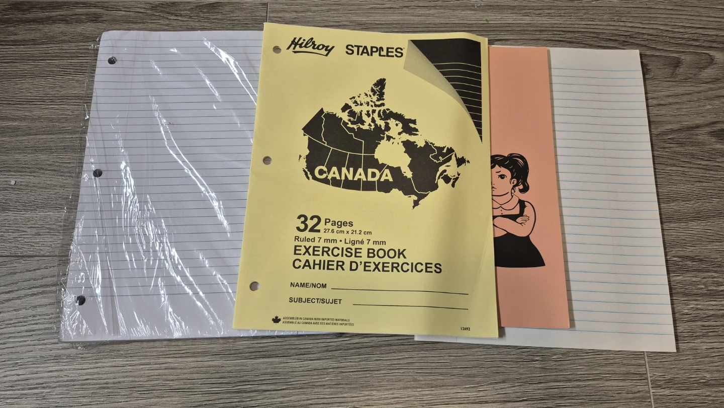 Paper bundle (loose leaf + notebooks + planner)”