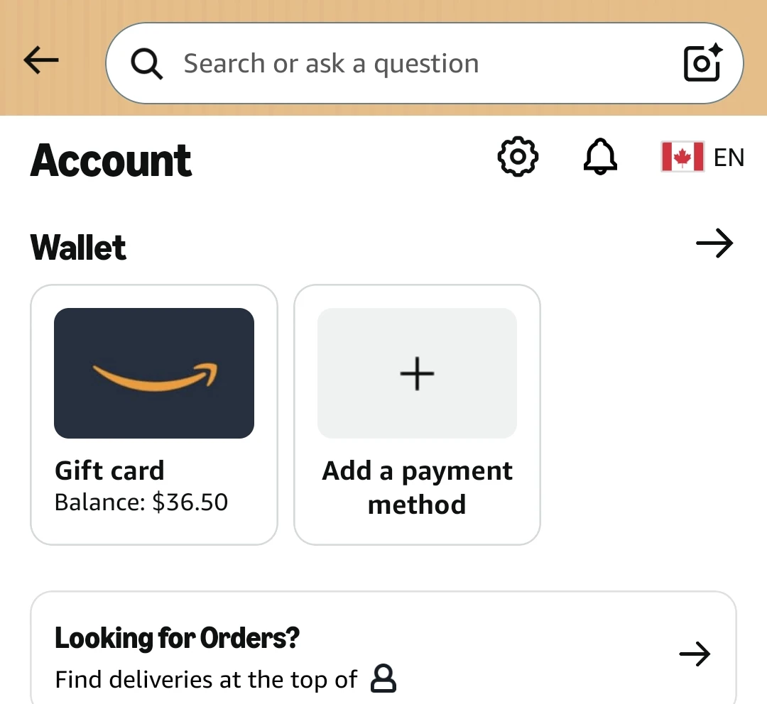 Amazon Digital Purchases (gift card)