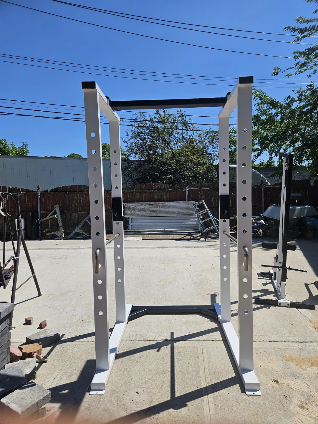 Commerial power rack steal frame