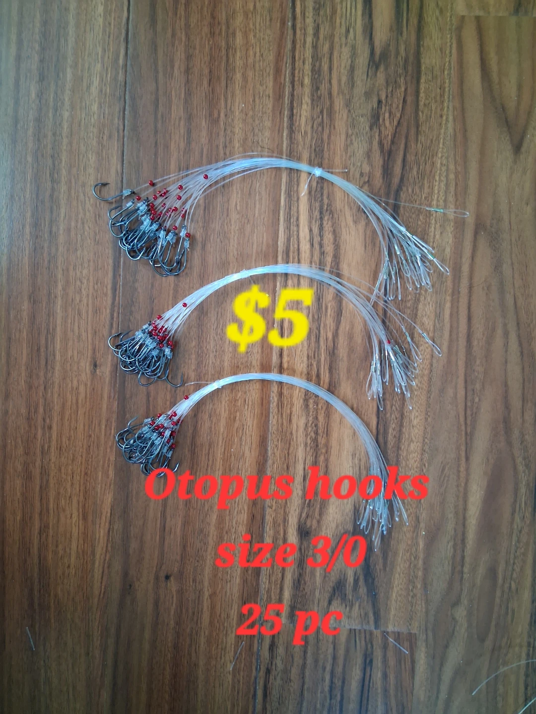 25 Otopus hooks